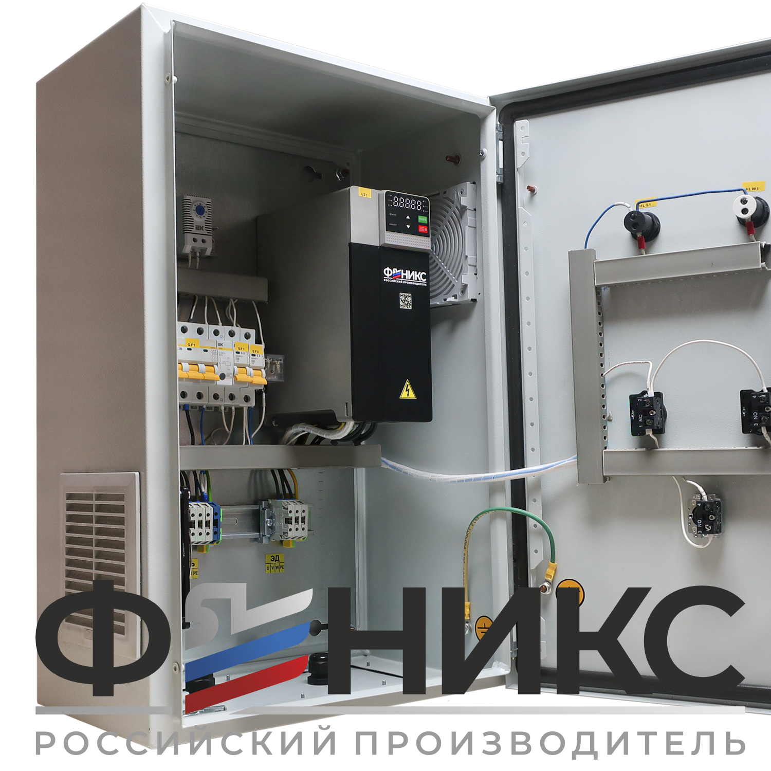 Шкаф управления погружным насосом ШУ-ФЕНИКС-ПН-1ПЧ-1ЭД-7,5-0,4 У3 - Феникс